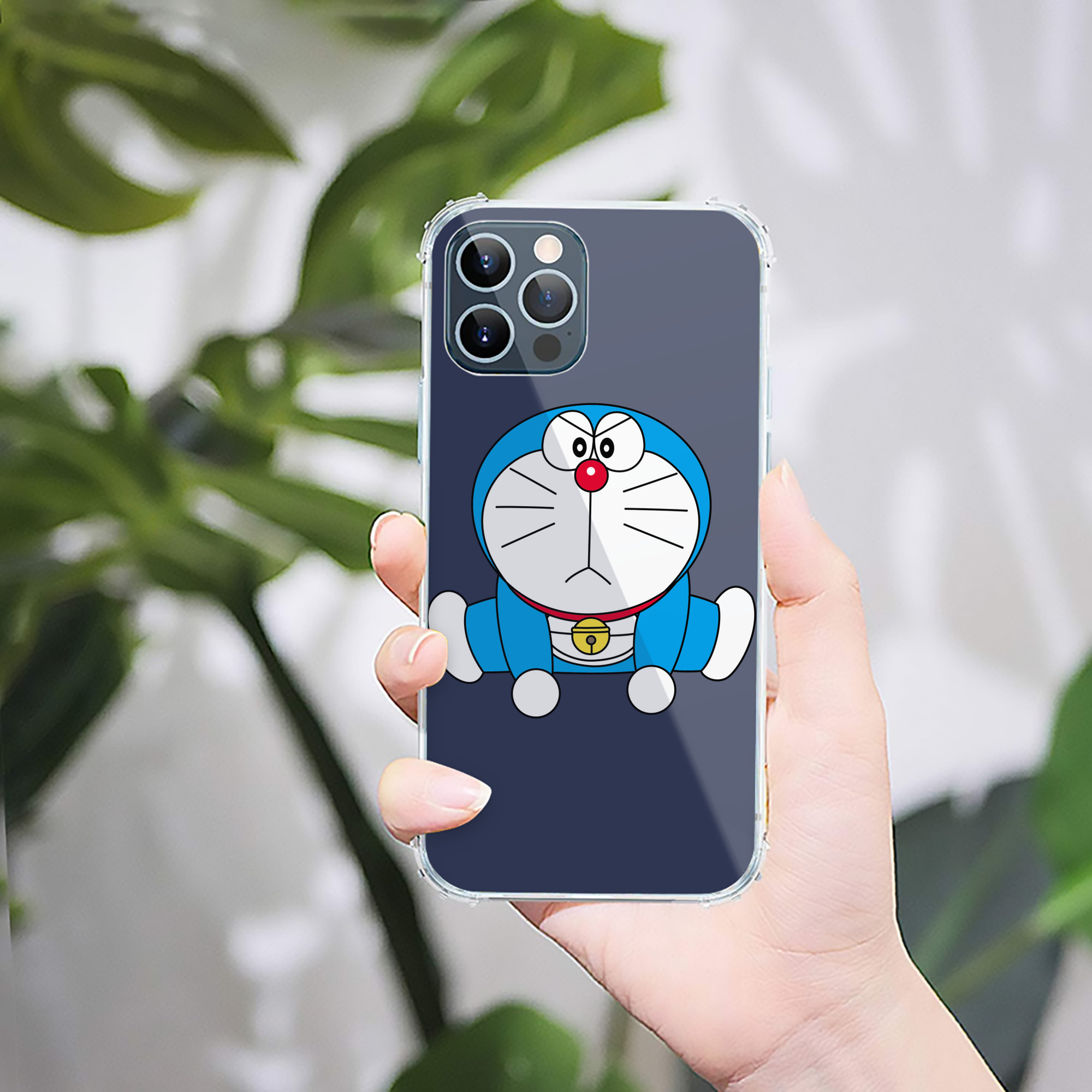 （画像用） ドラえもん Doraemon 【iPhone 12シリーズ対応】透明スマホケース（クリアソフトケース）